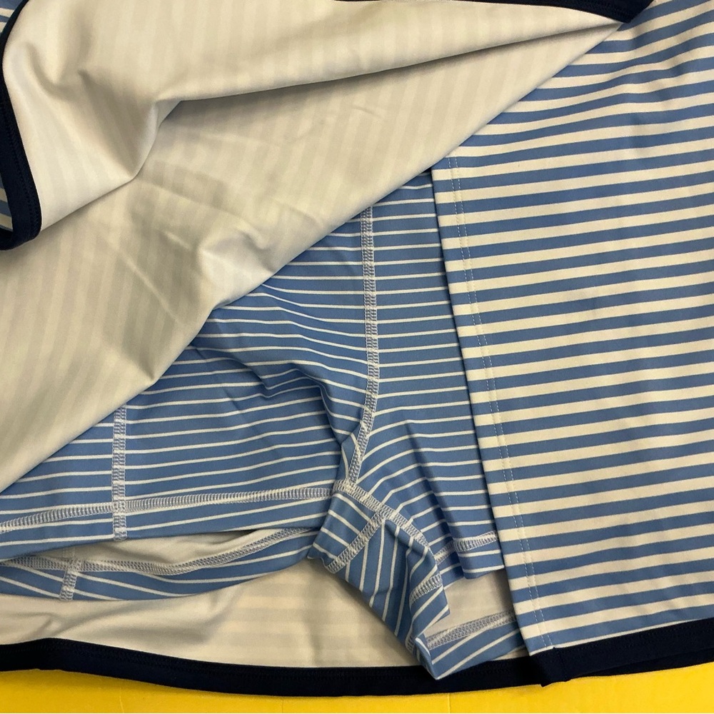 J. Crew Cloudstretch striped wrap active skirt skort sz large Pickleball tennis - Picture 3 of 8